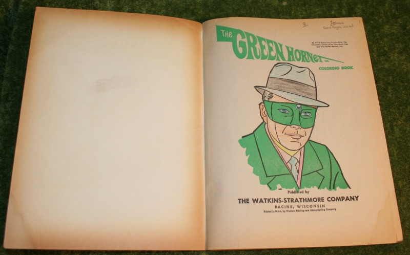 green hornet danger with colouring book (3)