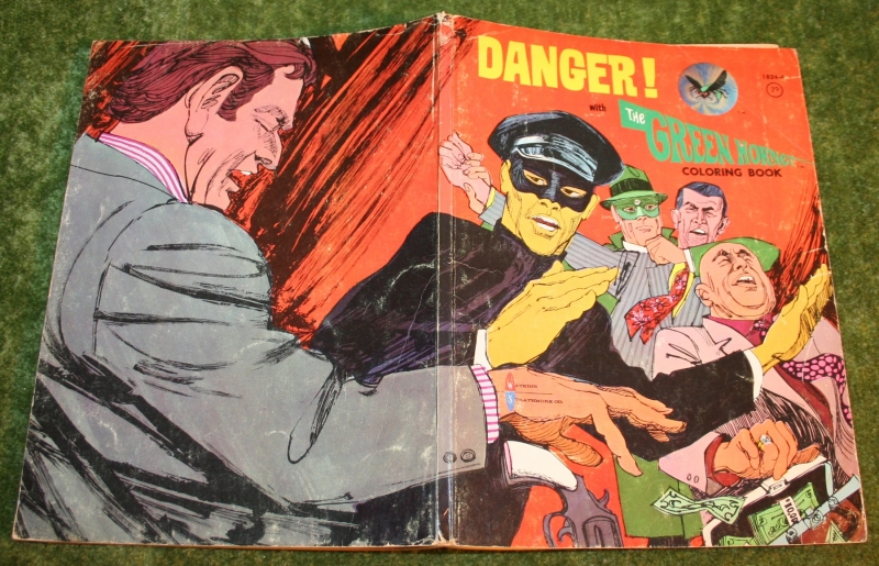 green hornet danger with colouring book