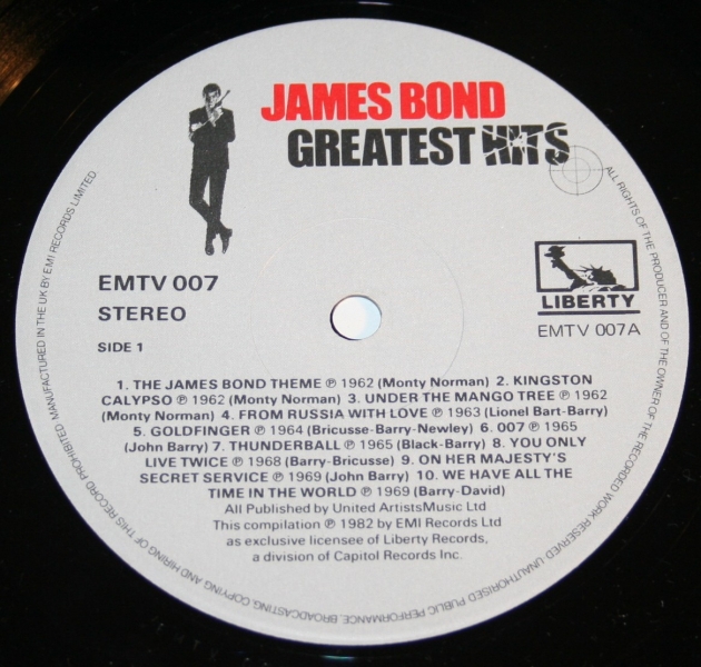 James Bond Greatest hits LP (4)