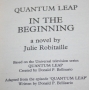 Quantum Leap In the Beguinning paperback (3)