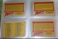 Raiders of the Lost ark gum cards (4)